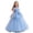 E235-Blue, variant on hengsof Girls Summer Tulle Sleeveless Dress Bowknot Round Neck Layered Princess Casual Party Ball Gown for 5-15 Years