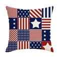 thumbnail image 2 of Beautynvta 4th of July Pillow Covers, 18x18 Inch, American Flag Stars Stripes Patriotic Throw Cushion Case for Independence Day, Memorial Day, 250th Anniversary Decor, 2 of 6