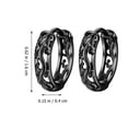 thumbnail image 3 of Miangastore 1 Pair Small Round Loop Earrings Dangle Loop Dragon Earrings Men Cool Ear Jewelry, 3 of 9