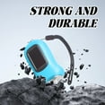 thumbnail image 2 of HIBIBUD 3.5" Sky Blue Solar Hand Crank Flashlight for Emergency, Camping and Power Outages, 2 of 7