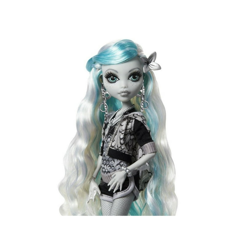  Monster High Doll, Lagoona Blue in Black and White, Reel Drama  Collector Doll, Doll-Size and Life-Size Posters, Horror Flick Theme, Toys  and Gifts (HKN30) : Toys & Games