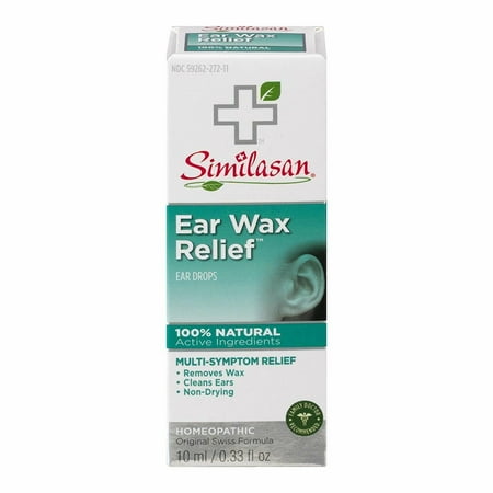 Similasan Ear Wax Relief Multi-Symptom Drops Swiss Formula, 0.33 oz, 4-Pack