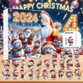 thumbnail image 4 of Puntoco Calendario de Adviento de Navidad Colgante de árbol de Navidad Liquidación de adornos de decoración interior y exterior en Navidad, 4 of 9