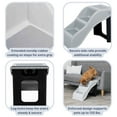 thumbnail image 5 of TRIXIE 3 Step Pet Stairs, Lightweight & Collapsible, Easy to Store, Non-Slip Treads, Gray, 5 of 6