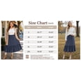 thumbnail image 2 of TEMOFON Womens Skirts Midi Plaid Maxi Skirts for Women Elastic High Waist with Pockets A Line for Fall Tartan Clothes Flowy L, 2 of 9