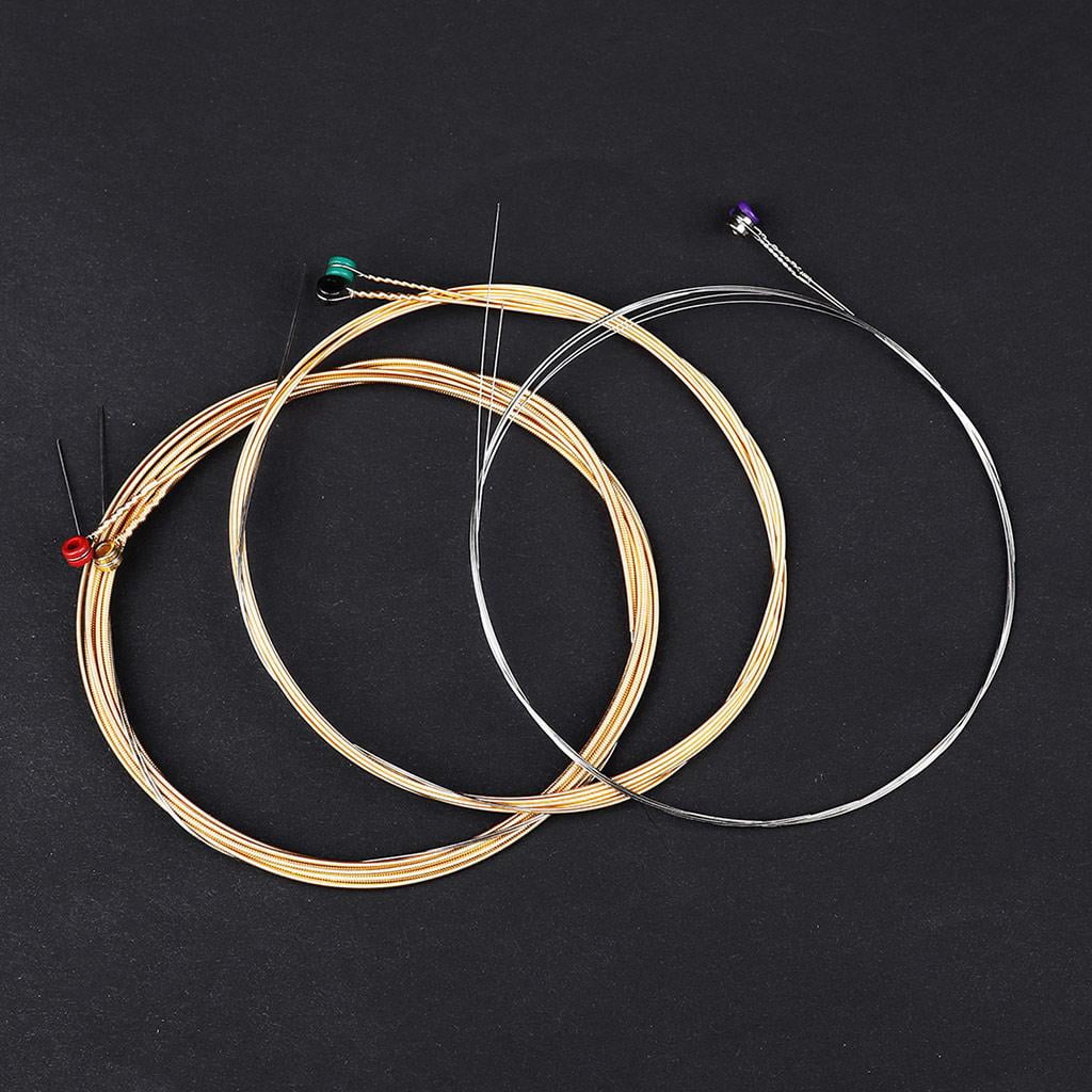 Yihuala Metal Acoustic Guitar Strings Set Series Practiced Hexagonal Carbon Steel 6 String for Guitar Parts Musical Instrument