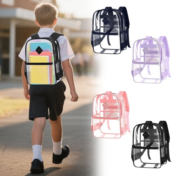 LILIYA Functional Small Backpack, Adjustable Shoulder Straps, Casual Daily Use, Water Resistant, for Ages 5Rd 5th 7th 9th, High School, Classic Bookbag, Commuter Pack