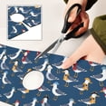 thumbnail image 6 of Yayeee Faucet Mat for Kitchen Sink 14.7" Diatomite Long Splash Guard Pad, Blue Cartoon Birds Pattern, 2 Pack, 6 of 7