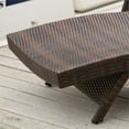 thumbnail image 4 of Noble House Salem Outdoor Brown Wicker Adjustable Chaise Lounge, 4 of 8