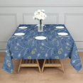 thumbnail image 5 of 60x60 Inch Waterproof Square Tablecloth, Thickened Polyester Table Cover for Dining & Parties, Floral Print, 5 of 6
