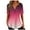#A=Hot Pink, variant on Scyoekwg Womens Trendy Tunic Tops To Wear With Leggings Short Sleeve Tshirts Plus Size Crewneck Button Shirt Casual Dressy Blouse Loose Comfy Gradient Color Graphic Blouses (Hot Pink,XXXXXL)