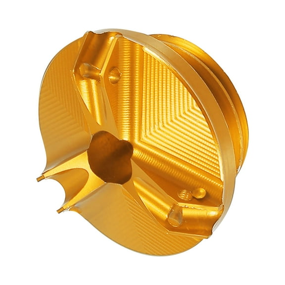 Motorcycle Oil Filler Cap Oil Filler Plug Cover Gold Tone for Yamaha YZF-R6S YZF-R6 FZ07 YZF-R3 YZF-R125 YZF-R1 FZ750 FZ