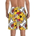 thumbnail image 3 of Kdxio Cute Dog Pattern Mens Casual Shorts - Drawstring Summer Beach Sports Shorts for Men, 3 of 9