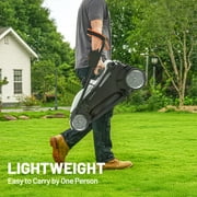 Litheli Cordless Brushless Self-Propelled Lawn Mower , 40V 18 Electric Lawn Mower, with 2*4.0Ah Battery