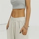 thumbnail image 3 of Pantalones de chándal de cintura alta para mujer, Pantalón recto, holgado, con bolsillo y cintura elástica, informal, de pierna ancha, 3 of 4