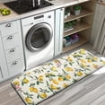 thumbnail image 3 of Yellow Lemon Fruit Flowers Yellow Pattern Kitchen Rug Mat,Kitchen Runner Rugs Non Skid Washable,Decorative Kitchen Floor Mats for Kitchen,Sink,Laundry,17"x47.2", 3 of 7