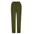 thumbnail image 4 of SOOMLON Trouser Pants for Women with Pockets Plus Size Elastic Waist Jogger Vintage Pants Casual Camping Workout Clothes, 4 of 6