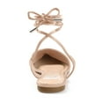 thumbnail image 4 of Journee Womens Theia Tie Up Pointed Toe Ballet Flats, 4 of 10