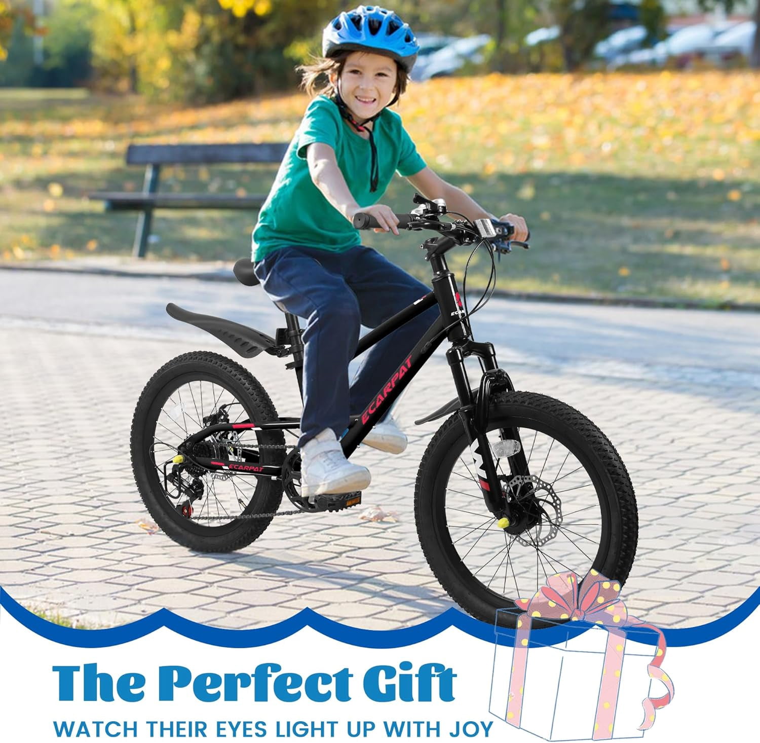 Ambifirner BMX Bike, 16 20 inch Bicycle with Hi-Ten Carbon Steel Frame, V Brake and Rear Holding Brake, Single Speed Design for Beginner to Advanced Riders