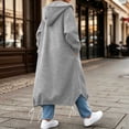 thumbnail image 5 of AVRNLIQ Kids Hoodie Long Zip Up Oversized with Pockets Gray Lightweight Jacket for Boys Girls,Size 7-8T, 5 of 6