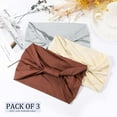 thumbnail image 2 of Wide Headbands Knoted Turban Hair Bands Yoga Fashion Hair Wrap for Women and Girls(Pack of 3), 2 of 4
