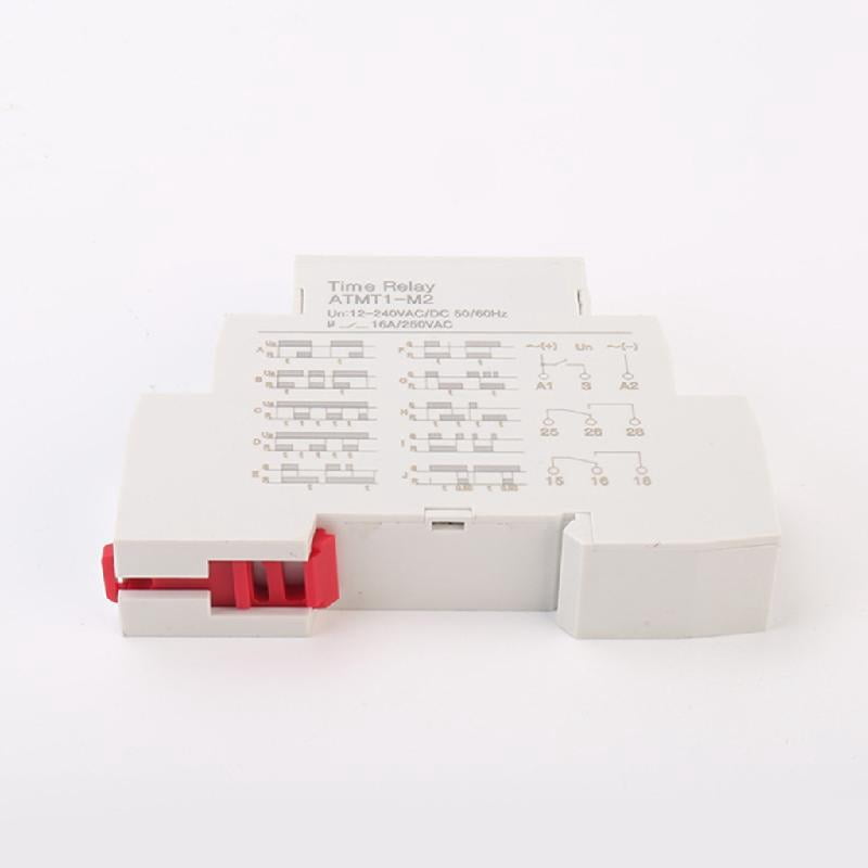 JZROCKER Portable DIN Rails Mounted Time Relaying with 10 Delay Functions Easy Setups for Efficient Equipment Management