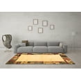 thumbnail image 3 of Ahgly Company Indoor Round Solid Brown Modern Area Rugs, 4' Round, 3 of 4