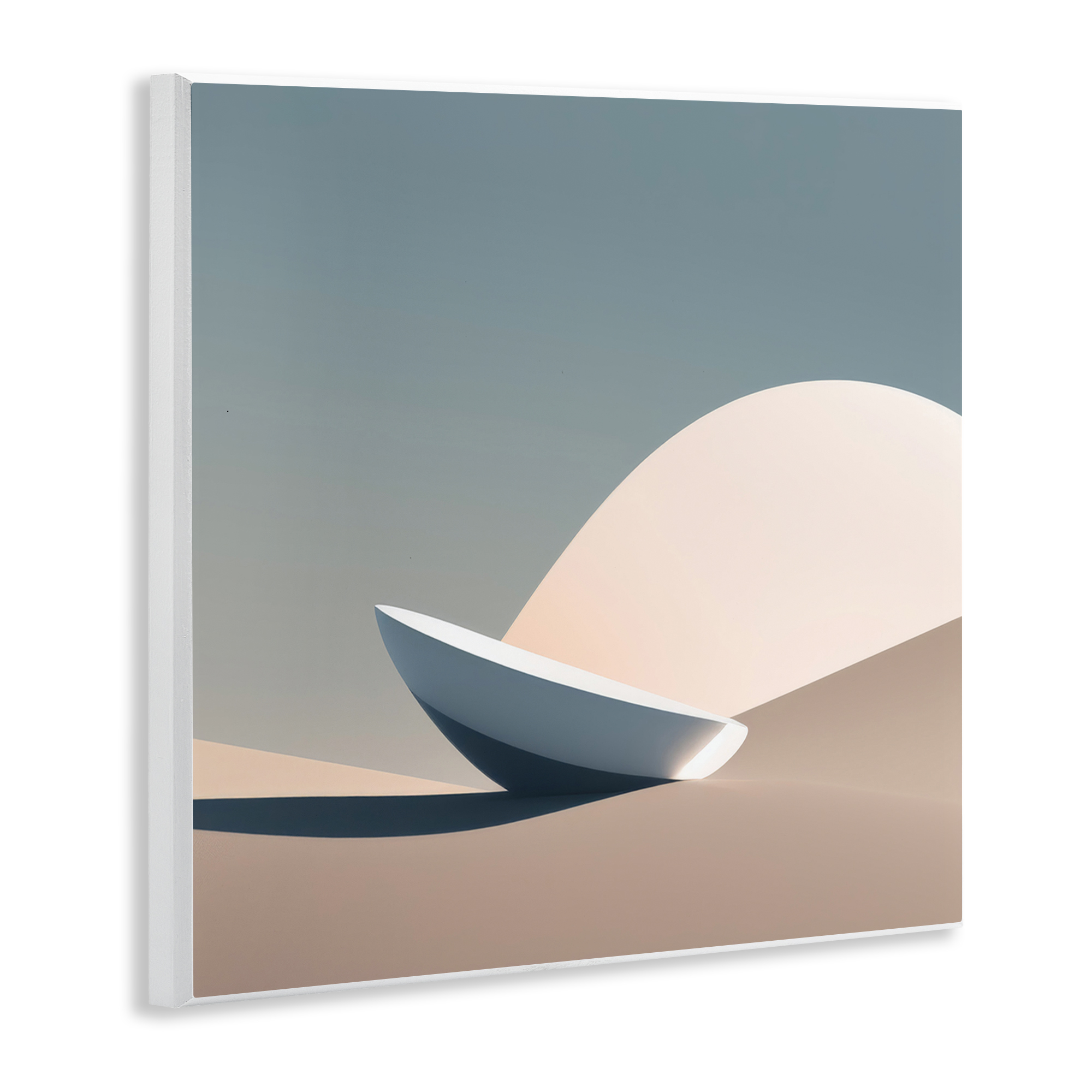 Stupell Industries Buried Space Capsule Landscape Painting Unframed Art Print Wall Art, 12 x 12