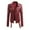 Red, variant on AOOCHASLIY Ladies Coat Clothes Women's Lapel Collar Button Motorcycle Jacket Leather Short Jacket Coat