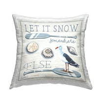 Stupell Industries Seasonal Nautical Phrase Decorative Printed Throw Pillow Design by Elizabeth Tyndall