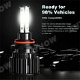 thumbnail image 4 of 4-Side 9005 Combo LED Headlight Kit High Low Beam Bulb 6000K Headlamps Lights, 4 of 10