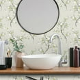 thumbnail image 3 of UMIGGEE Floral Peel and Stick Wallpaper Beige Floral Wall Paper 17.7" x 118" Removable Wallpaper Decorative Self Adhesive Wallpaper Wall Paper for Home Decor Wall Covering Old Furniture Renovation, 3 of 9