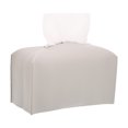 thumbnail image 1 of Titular De La Cubierta De La Caja De Pañuelos Rectángulo Caja De Dispensador De Pañuelos De Cuero De Pu Rollo De Papel De Dispensador De Pañuelos Extractivos Contenedor Color Puro Para El Dormitorio Cateissary HA027822-01, 1 of 7