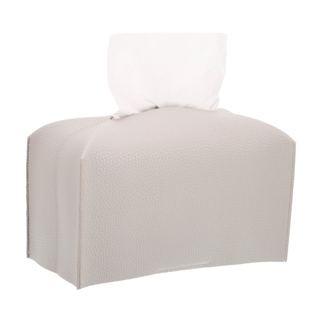 Titular De La Cubierta De La Caja De Pañuelos Rectángulo Caja De Dispensador De Pañuelos De Cuero De Pu Rollo De Papel De Dispensador De Pañuelos Extractivos Contenedor Color Puro Para El Dormitorio Cateissary HA027822-01