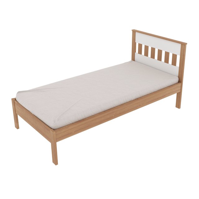 Mueble Cama Individual A22 Almendra Blanco Modelo CM8012.0002 Progresista