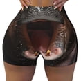 thumbnail image 2 of Lsque Playful Baby Hippo Splash Pattern High Waisted Biker Shorts for Women-Tummy Control Fitness Athletic Workout Running Yoga Gym Shorts,Moisture-Wicking-X-Large, 2 of 9