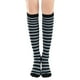 thumbnail image 4 of Calcetines hasta la rodilla a rayas de colores Calcetines de elfo hasta la rodilla Calcetines largos a rayas elásticos, 4 of 5