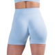 thumbnail image 2 of Gibobby Short Deportivo Pantalones cortos de algodón para mujer, cintura alta elástica, plisados, con volantes, lindos, para la playa, informales, fluidos(Aqua, M), 2 of 5