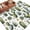 White Light Green Dark Green, variant on Large Area Rugs for Living Room Bedroom, Modern Cactus 8'x10' Rug Washable Carpet Runner Indoor Outdoor, Spring Watercolor Country Green Plant Non Slip Floor Mats Rug for Kitchen, Patio