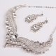 thumbnail image 2 of unbranded Conjunto De Joyería De Plateada Con Collar Ajustable Y Pendientes Elegantes Para Mujer, 2 of 6
