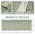 thumbnail image 5 of NICETOWN Linen Valance for Windows, Double Layer Farmhouse Kitchen Valance, Rod Pocket Light Filtering Ventilated Fabric Valance, Sage Green, 52"x18", 1 Panel, 5 of 8