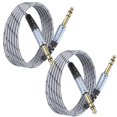 thumbnail image 1 of Cable de guitarra JOLGOO TRS de 1/4 pulgadas, paquete de 2 m, 1 of 7