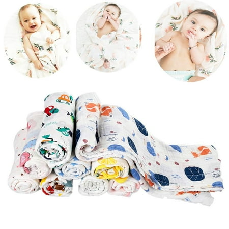 Baby Towel Cotton Gauze Super Soft Baby Bath Towel 2 Layers Infant Towel Newborn Blanket Suitable for Baby's Delicate Skin 45.27 x 45.27