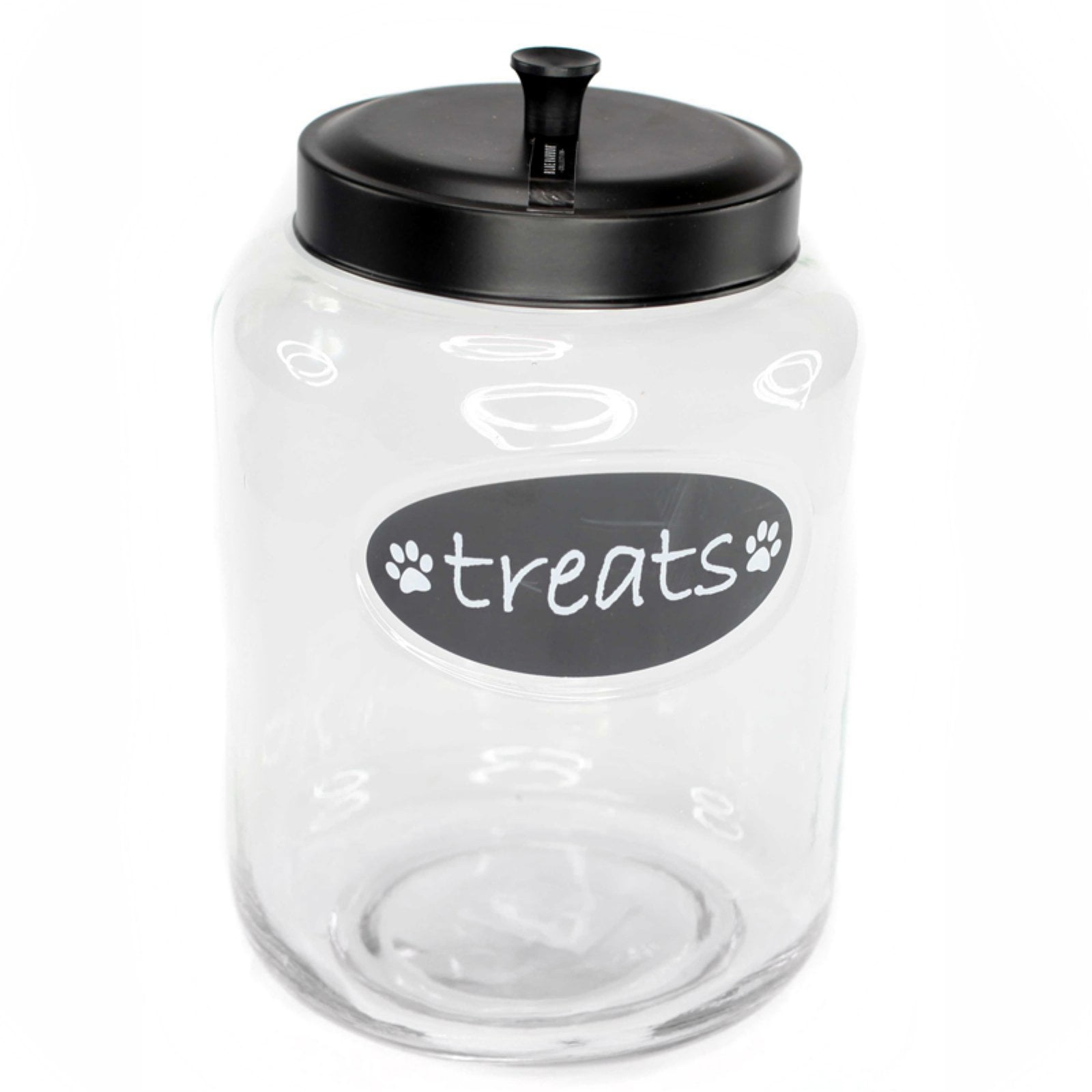 Blue Harbor Glass Storage Treats Jar with Metal Lid