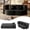 Black, variant on CKEASEAN 76" Twin Size Folding Convertible Sofa Bed, Linen Deep Seat Boneless Couch Sofa with 2 Pillows, Memory Foam Loveseat, Pull Out Bed for Living Room, Apartment, Office, No Assembly Required