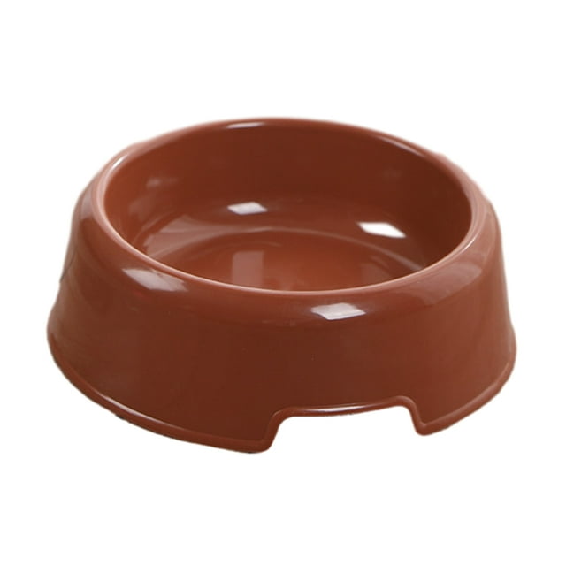 Guardoinrt ABS Cute Practical Plastic Dog Bowl Healthy And Hygienic For Small Dogs Multifunctional Dog Bowls coffee 1Set