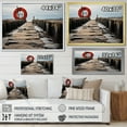 thumbnail image 4 of Designart "Pier in Monochrome I" Landscapes Floater Framed Wall Art Living Room, 4 of 7