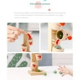 thumbnail image 4 of Wooden Clown Marble Ball Run Track Toy, Bright Colors And Cartoon Designs Perfect Gift To Promote Brain Development, 4 of 7