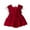 Dark Red, variant on Musuos Baby Girls Summer Romper Dress 3 6 12 18 24M Toddler Sleeveless Feather Decor Sweet Lace Romper