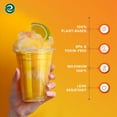 thumbnail image 2 of 50 Pack Compostable Party Cups 16 oz Plant-Based Disposable Clear Cold Cup for Wine, Coffee, Smoothie & Soda Drinks | Cocktail Parties & Birthdays | Non-Toxic & BPA-Free Zero Plastic Glass, 2 of 4